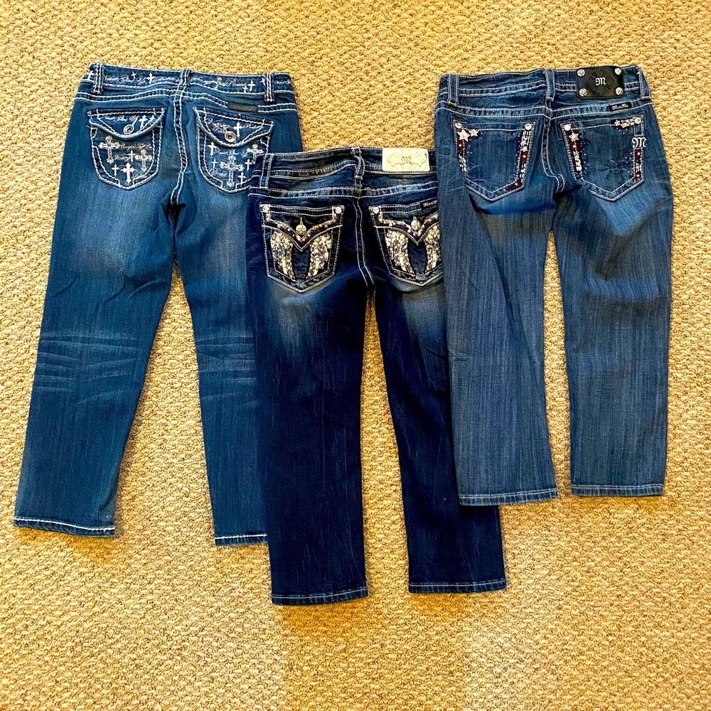 Miss Me Cropped jeans - size 26 low rise